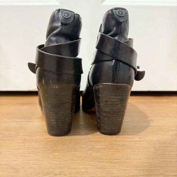 Rag & Bone Leather Ankle Boots – Black, Size 37 - Picture 4 of 4